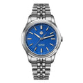 San Martin SN0144-CG-7 39mm Luxury Watch for Men, 90S5 Automatic Movt Sapphire Crystal Stainless Steel Bracelet, 100M Water Resistant