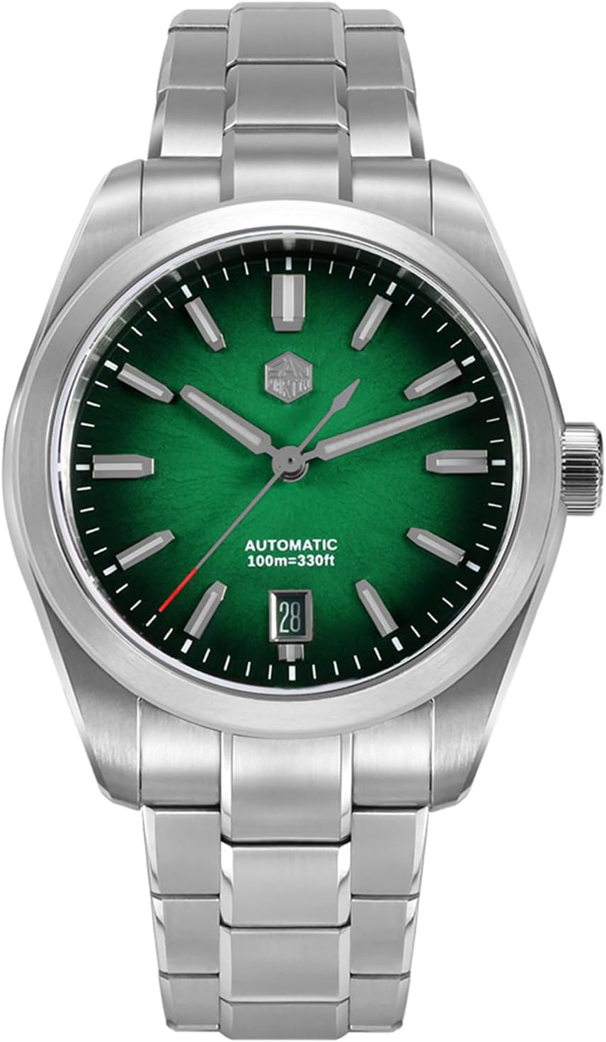 San Martin Men Watch SN0144, 9015 Automatic Mechanical Movement Sapphire Glass 10 Bar Diving Watch for Men