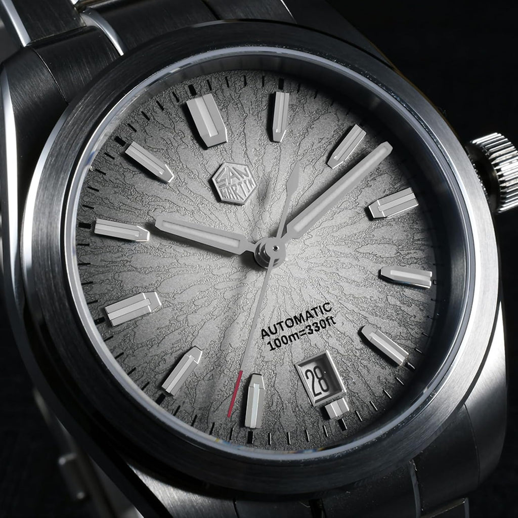 San Martin Men Watch SN0144, 9015 Automatic Mechanical Movement Sapphire Glass 10 Bar Diving Watch for Men