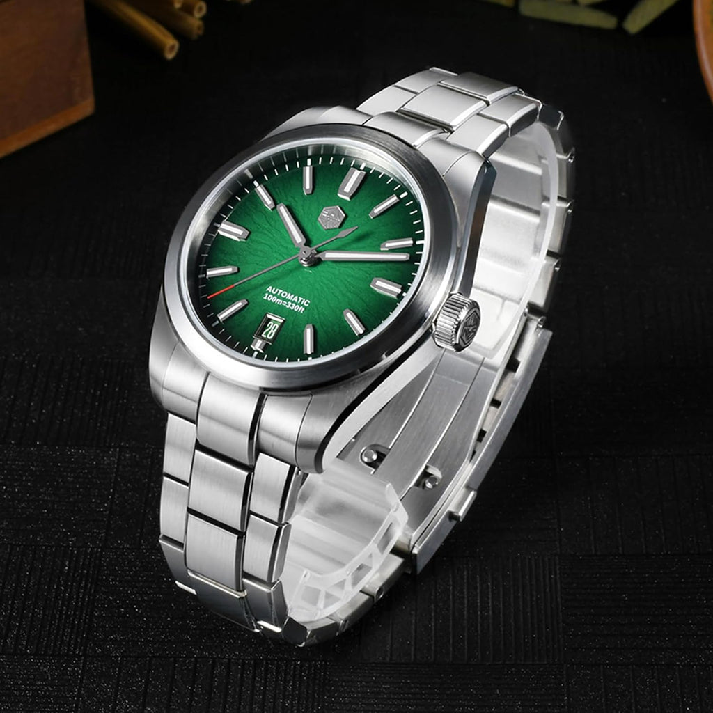 San Martin Men Watch SN0144, 9015 Automatic Mechanical Movement Sapphire Glass 10 Bar Diving Watch for Men