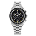 Watchdives 39mm Chronograph Watches for Men - WD1863 VK63 Sweep Hand Movement Wrist Watch with Bubble Sapphire Crystal, 10 Bar Waterproof Stainless Steel Bracelet